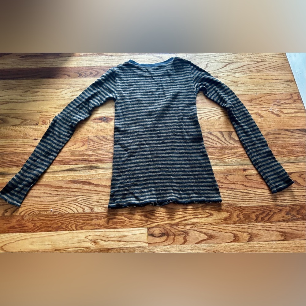 Vince Striped Sweater - Pima Cotton - Medium - Picture 8 of 8